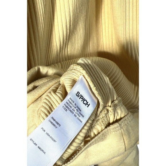 Amuse Society VILLAGE LONG SLEEVE KNIT BODYSUIT Size S M Mustard Yellow - Picture 7 of 8